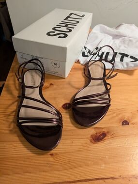 Schutz women's strappy leather sandals